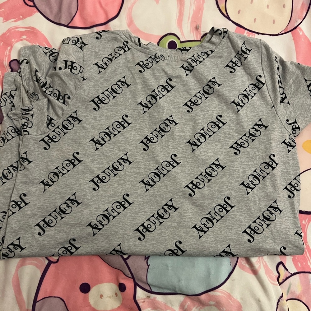 Juicy Couture Black and Gray Camisole Top
